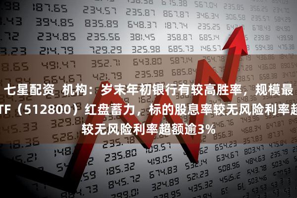 七星配资  机构：岁末年初银行有较高胜率，规模最大银行ETF（512800）红盘蓄力，标的股息率较无风险利率超额逾3%